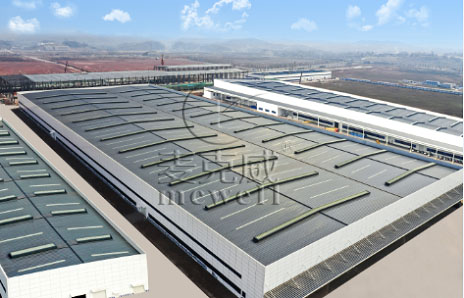 順坡采光天窗(并列風道式) 順坡采光天窗(并列風道式)